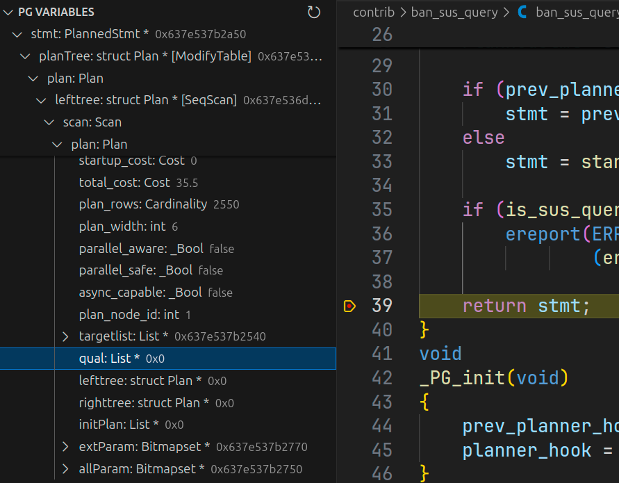 qual is empty in SeqScan node